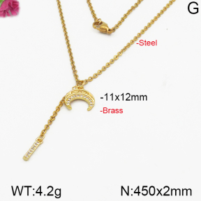 Fashion Brass Necklace  F5N400255vbpb-J125