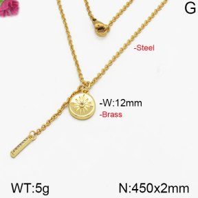 Fashion Brass Necklace  F5N400256vbpb-J125