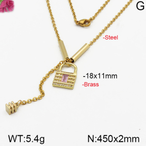 Fashion Brass Necklace  F5N400257bhva-J125