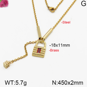 Fashion Brass Necklace  F5N400258bhva-J125