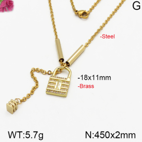 Fashion Brass Necklace  F5N400259bhva-J125