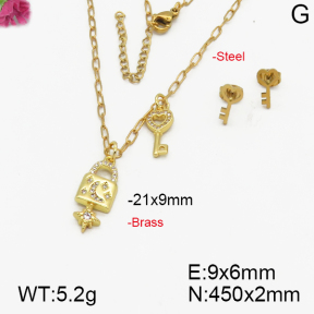 Fashion Brass Sets  F5S000179bhva-J17