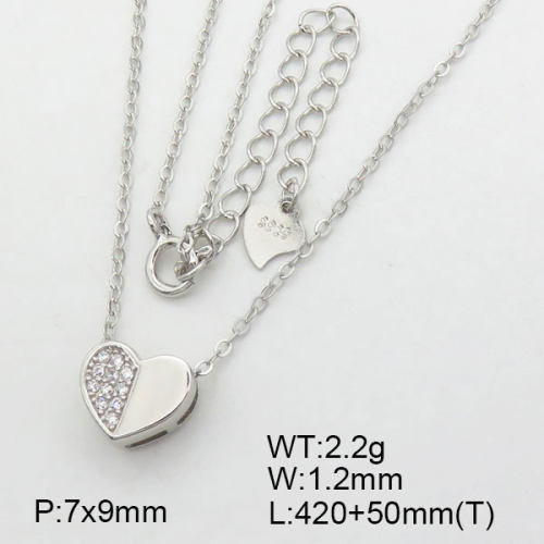 925 Silver Necklace  JN0000520vina-L20