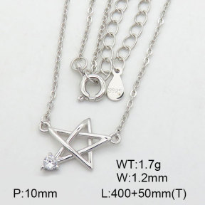 925 Silver Necklace  JN0000538vila-L20