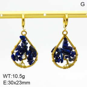 Natural Lazurite SS Earrings  3E4003410ahjb-908