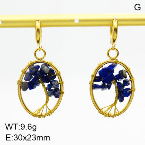 Natural Lazurite SS Earrings  3E4003418ahjb-908