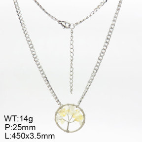 Natural Citrine SS Necklace  3N4002305bvpl-908