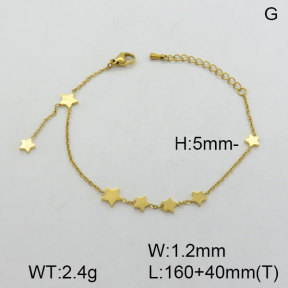 SS Bracelet  3B2003154bhbl-669