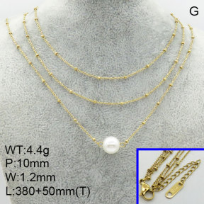 SS Necklace  3N3001006bbov-434