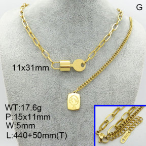 SS Necklace  3N2002725vhnv-607