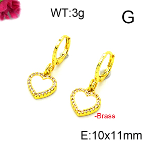 Fashion Brass Earrings  F6E301235aakm-L002