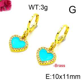Fashion Brass Earrings  F6E301239aakm-L002