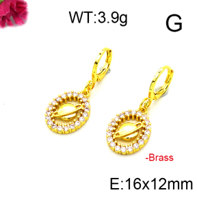 Fashion Brass Earrings  F6E403162ablb-L002