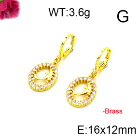 Fashion Brass Earrings  F6E403163ablb-L002