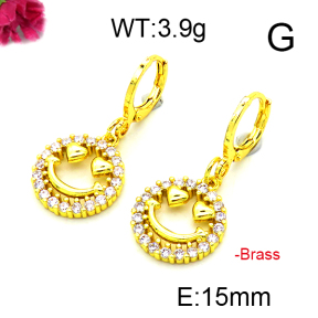 Fashion Brass Earrings  F6E403168ablb-L002