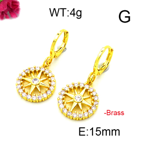 Fashion Brass Earrings  F6E403169ablb-L002