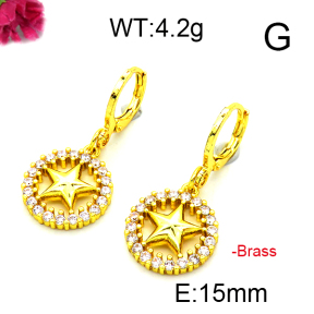 Fashion Brass Earrings  F6E403170ablb-L002