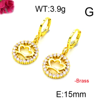 Fashion Brass Earrings  F6E403171ablb-L002