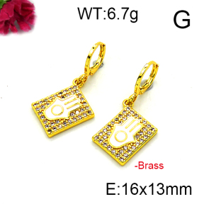 Fashion Brass Earrings  F6E403172vbnb-L002