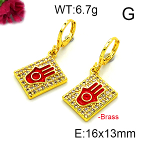 Fashion Brass Earrings  F6E403174vbnb-L002