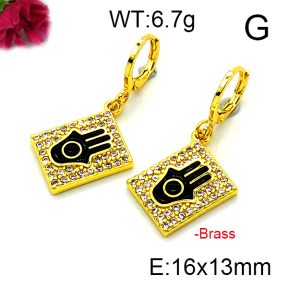 Fashion Brass Earrings  F6E403176vbnb-L002