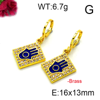 Fashion Brass Earrings  F6E403177vbnb-L002