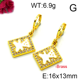 Fashion Brass Earrings  F6E403178vbnb-L002