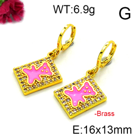 Fashion Brass Earrings  F6E403179vbnb-L002