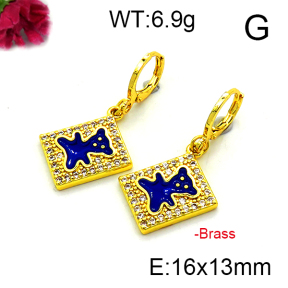 Fashion Brass Earrings  F6E403181vbnb-L002