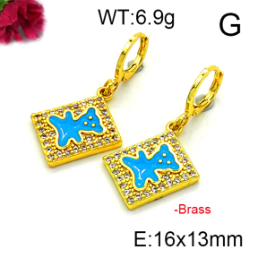 Fashion Brass Earrings  F6E403183vbnb-L002