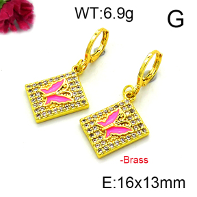 Fashion Brass Earrings  F6E403186vbnb-L002