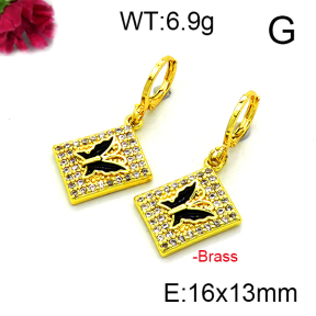 Fashion Brass Earrings  F6E403188vbnb-L002