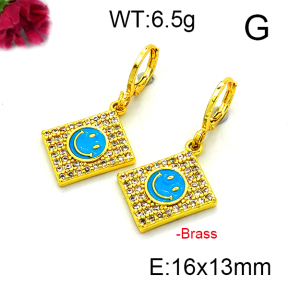 Fashion Brass Earrings  F6E403191vbnb-L002
