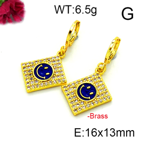 Fashion Brass Earrings  F6E403192vbnb-L002