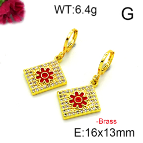 Fashion Brass Earrings  F6E403196vbnb-L002