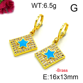 Fashion Brass Earrings  F6E403203vbnb-L002