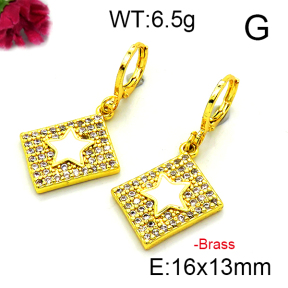 Fashion Brass Earrings  F6E403204vbnb-L002