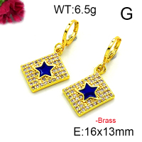 Fashion Brass Earrings  F6E403205vbnb-L002