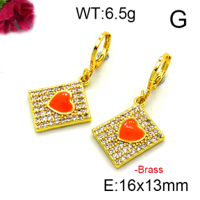 Fashion Brass Earrings  F6E403208vbnb-L002