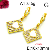 Fashion Brass Earrings  F6E403209vbnb-L002