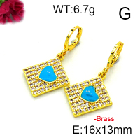 Fashion Brass Earrings  F6E403212vbnb-L002
