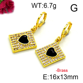 Fashion Brass Earrings  F6E403215vbnb-L002