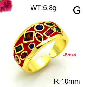 Fashion Brass Ring  F6R300091vbmb-L002