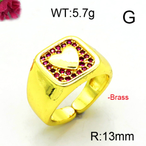 Fashion Brass Ring  F6R400943vbll-L002