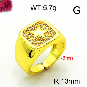 Fashion Brass Ring  F6R400948ablb-L002