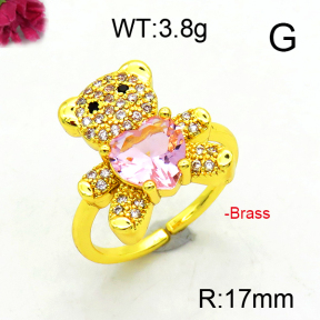 Fashion Brass Ring  F6R400950vbll-L002