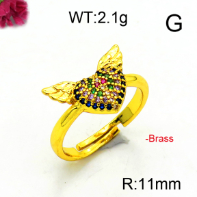 Fashion Brass Ring  F6R400954vbll-L002