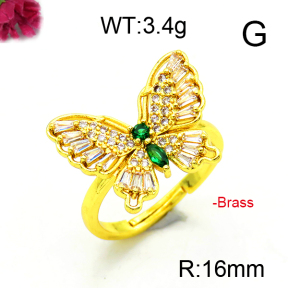 Fashion Brass Ring  F6R400955vbmb-L002