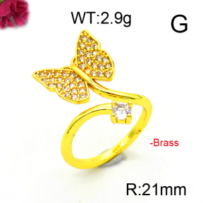 Fashion Brass Ring  F6R400957ablb-L002