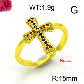 Fashion Brass Ring  F6R400967aakl-L002